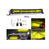 BARRA LED 12  COLOR AMARILLA EXCELENTE ILUMINACION TODO TERRENO 4X4 ANTINIEBLA 78 WATS 12 A 24 VOLTS 3500 KELVIN OEM.
