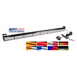 BARRA LED ESTROBO POLICIA AMBULANCIA GRUAS CAMIONES DE TRABAJO  CANTIDAD DE FOCOS :32 LED MEDIDA: 36" PULGADAS ALTA ILUMINACION