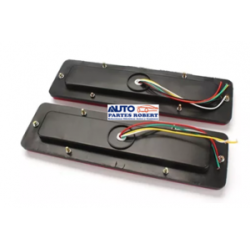 CALAVERA LED UNIVERSAL RECTANGULAR CON DIRECCIONAL EN FLECHA FRENO Y REVERSA IDEAL PARA PLATAFORMAS MONTACARGAS  IAP2972-2  1-PI