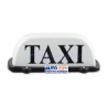 COPETE DE TAXI CON IMAN Y CABLE DE INSTALACION LUZ LED BLANCA OEM.