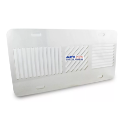 CUBRE PLACA ACRILICO RAYADO TRANSPARENTE AUTOMOTRIZ 1 PIEZA MEDIDAS 15.2CMX30CMX0.02MM OEM. CPRT