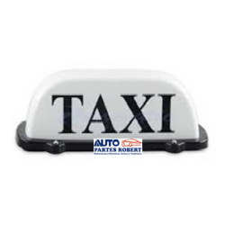 COPETE DE TAXI CON IMAN Y CABLE DE INSTALACION LUZ LED BLANCA OEM.