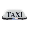 COPETE DE TAXI CON IMAN Y CABLE DE INSTALACION LUZ LED BLANCA OEM.