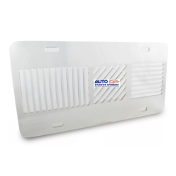 CUBRE PLACA ACRILICO RAYADO TRANSPARENTE AUTOMOTRIZ 1 PIEZA MEDIDAS 15.2CMX30CMX0.02MM OEM. CPRT