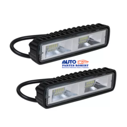 FARO LED RECTANGULAR DOBLE SECCION CON MINI LED ULTRA BRILLANTES 12 LED SUPER PONTENTES UNA FUNCION FIJA  JUEGO 2 PIEZAS OEM. FA