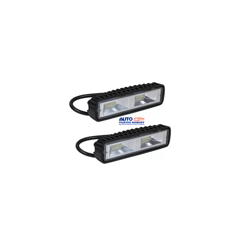 FARO LED RECTANGULAR DOBLE SECCION CON MINI LED ULTRA BRILLANTES 12 LED SUPER PONTENTES UNA FUNCION FIJA  JUEGO 2 PIEZAS OEM. FA