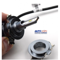 ADAPTADOR FOCO H7 LED BASE DE METAL 1 PIEZA OEM.