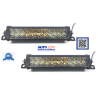 FAROS LED BARRAS DE LED DUAL BLANCO Y AMBAR CON FUNCION FIJA Y ESTROBO EXCELENTE ILUMINACION CON 20 LED 12 A 36 VOLTS  OEM. FAL4