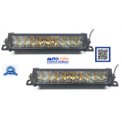 FAROS LED BARRAS DE LED DUAL BLANCO Y AMBAR CON FUNCION FIJA Y ESTROBO EXCELENTE ILUMINACION CON 20 LED 12 A 36 VOLTS  OEM. FAL4