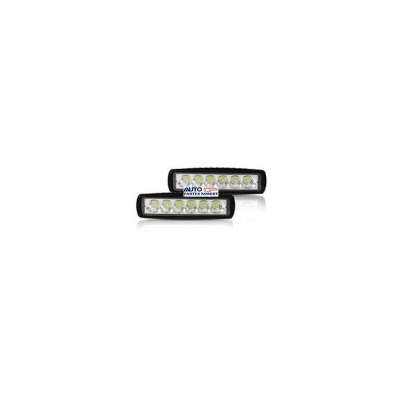 FAROS LED RECTANGULAR 6 FOCOS HYPERLED ALTA ILUMINACION SOLO CON UNA FUNCION FIJO JUEGO 2 PIEZAS FALT60118W-CVT