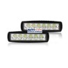 FAROS LED RECTANGULAR 6 FOCOS HYPERLED ALTA ILUMINACION SOLO CON UNA FUNCION FIJO JUEGO 2 PIEZAS FALT60118W-CVT