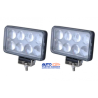 FAROS LED RECTANGULARES 15X9 CON AUMENTO TIPO LUPA ALTA ILUMINACION COLOR BLANCO  OEM. FAL24WL-SAI