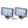 FAROS LED RECTANGULARES 15X9 CON AUMENTO TIPO LUPA ALTA ILUMINACION COLOR BLANCO  OEM. FAL24WL-SAI