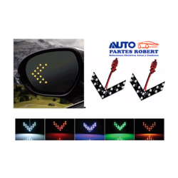 FLECHA LED PARA ESPEJOS COLOR AMBAR O NARANJA  JUEGO 2 PIEZAS