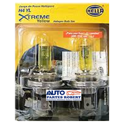 FOCO H4 YELLOW STREME 50 + LUZ TODO TERRENO HELLA  OEM.