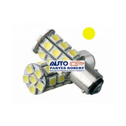 FOCO LED 1034 2 FILAMENTOS PATAS DISPAREJAS COLOR AMARILLO SMD 5050 18 HYPERLED