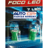 FOCO LED 158 COLOR VERDE  7 HYPERLED PLANO
