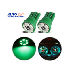 FOCO LED 158 VELA CON 7 LED COLOR VERDE JUEGO 2 PIEZAS  OEM.