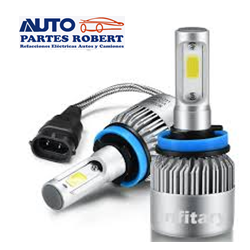 FOCO LED H11 H9 H8 JUEGO 2 PZ 6000K 3800LMS