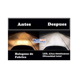 FOCO LED H11 H9 H8 JUEGO 2 PZ 6000K 3800LMS