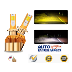 FOCO LED H13 BICOLOR BLANCO   AMARILLO  3800LM