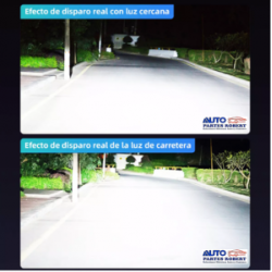 FOCO LED H4 CON LUPA 28.000 LUMENES CON CAMBUS LUZ EXTREMA JUEGO 2 PIEZAS OEM.