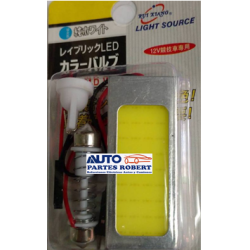 FOCO LED LUZ INTERIOR PLACA CHICA PLASMA CON ADAPTADORES UNIVERSAL 36COB