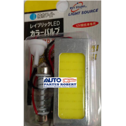 FOCO LED LUZ INTERIOR PLACA CHICA PLASMA CON ADAPTADORES UNIVERSAL 36COB