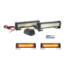 LAMPARA LED COB ESTROBO 4 FUNCIONES COLOR AMBAR JUEGO DE 2 PIEZAS MEDIDAD 16.5 CM  LARGO 5 CM ALTO  EXCELENTE ILUMINACION  OEM. 