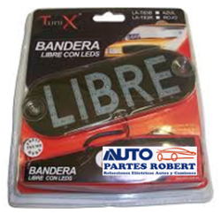 LETRERO LED PARA TAXI INDICACION DE LIBRE COLOR ROJO LA-T83R