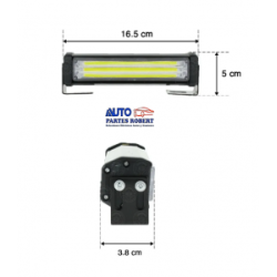 LAMPARA LED COB ESTROBO 4 FUNCIONES COLOR AMBAR JUEGO DE 2 PIEZAS MEDIDAD 16.5 CM  LARGO 5 CM ALTO  EXCELENTE ILUMINACION  OEM. 