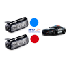 LUZ ESTROBO 3 LED 6WATS 12 A 24 VOLTS 6000 LUMENES ROJO Y AZUL CODIGOS DE PATRULLA EXCELENTE ILUMINACION MEDIDADS 8CM LARGO 2CM 