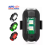 LUZ ESTROBO SEGURIDAD RECARGABLE IDEAL PARA BICICLETAS MOTOCICLETAS DRON EN TRES COLORES BLANCO ROJO VERDE FUNCION FIJA Y ESTROB