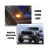LUZ LED PARRILLA FORD RAPTOR Y JEEP COLOR AMBAR JUEGO 5 PIEZAS OEM. 03484