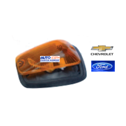 PLAFON CABINA CHEVROLET SILVERADO 1972-2005 PICK UP FORD COMPLETO CON BASE DE HULE COLOR AMBAR  OEM. 36PCH