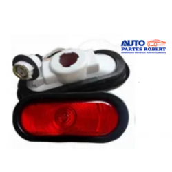 PLAFON LATERAL OVALADO AHULADO EMBUTIDO COLOR ROJO  OEM.UNIVERSAL 109