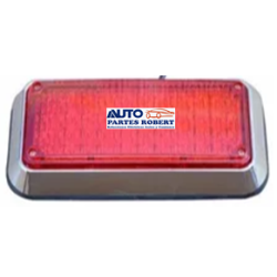 PLAFON LED AMBULANCIA PERIMETRAL RECTANGULAR DIMENCIONES 11 X 20 CM  ROJO