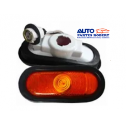 PLAFON LATERLA OVALADO AHULADO EMBUTIDO COLOR AMBAR  OEM. UNIVERSAL 109