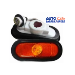 PLAFON LATERLA OVALADO AHULADO EMBUTIDO COLOR AMBAR  OEM. UNIVERSAL 109