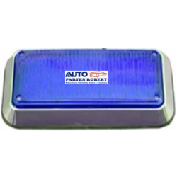 PLAFON LED AMBULANCIA PERIMETRAL RECTANGULAR DIMENCIONES 11 X 20 CM  AZUL