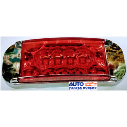 PLAFON LED LATERAL CON CROMO ROJO  PLA6741/RD-NHY