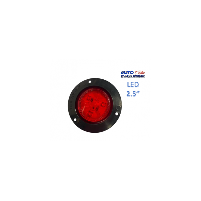 PLAFON LED REDONDON 2.5  PULGADAS COLOR ROJO TRACTOLAMP EXCELENTE CALIDAD  OEM.