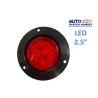 PLAFON LED REDONDON 2.5  PULGADAS COLOR ROJO TRACTOLAMP EXCELENTE CALIDAD  OEM.