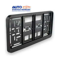 PORTA PLACA UNIVERSAL BASE PARA SUJETAR LA PLACA SOBRE LA FACIA DELANTERA O TRSERA MUY FACIL DE INSTALAR  OEM.