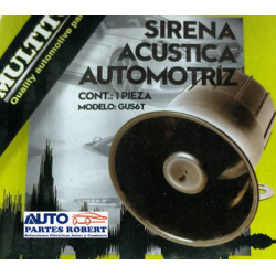 SIRENA TIPO TROMPETA ALARMA 6 TONOS 20W  GRANDE   GUS6T
