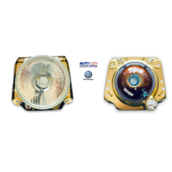 FARO GOLF A2 REDONDO GRANDE 6014 CON BASE DE METAL CUADRADA 1 PIEZA VEHICULOS CLASICOS VIEJITOS OEM. UNE0917V