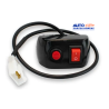 SWITCH DOBLE PARA MOTOCICLETA ON OFF Y PUSCH IDEAL PARA FAROS CON ESTROBO OEM. INT102