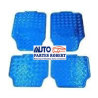 TAPETES HULE METALICO AZUL JUEGO 4 -PIEZAS OEM.