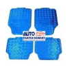 TAPETES HULE METALICO AZUL JUEGO 4 -PIEZAS OEM.