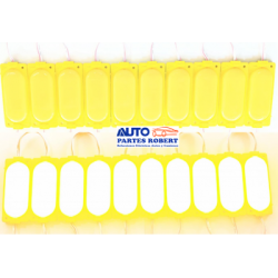 TIRA LED OAVALADA COLOR AMARILLA EXCELENTE ILUMINACION  MEDIDA 8.5X3.5 12 VOLTS  OEM. MODULO 29Y